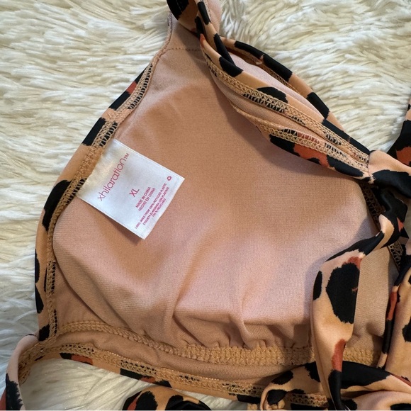 Xhilaration from Target brown & black leopard 🐆 patterned Bikini 👙 XL - Picture 9 of 16